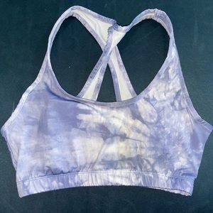 Crisscross Sport Bra - Purple